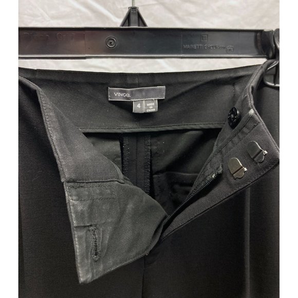 Vince Black Stretch Dress Pants w/ Side Buckles 4 - Picture 4 of 5